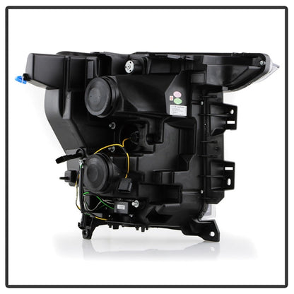 SPYDER Signature 20-21 Ford F150(Halogen Model) Proj. Headlights - Black(PRO-YD-FF15021HALSI-SEQ-BK) 5088710