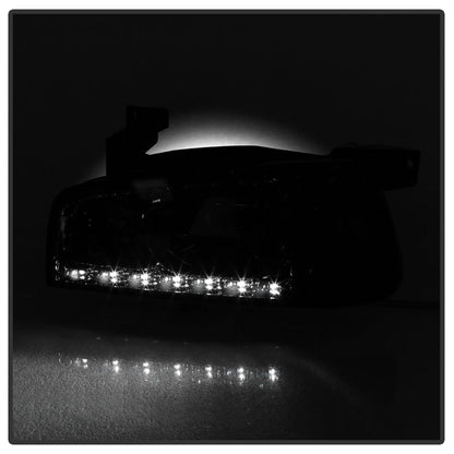SPYDER Xtune Dodge Charger 06-10 1Pc LED Crystal Headlights Chrome HD-ON-DCH05-1PC-LED-C 5017628