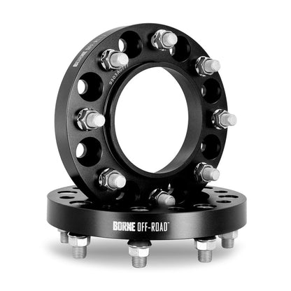 Borne Off-Road Wheel Spacers - 8X170 - 125 - 25mm - M14 - Black BNWS-002-250BK