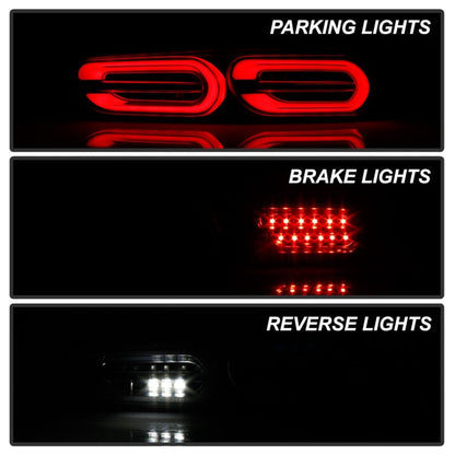 Spyder Chevy Camaro 16-18 Halogen LED Tail Lights Black ALT-YD-CCAM16HAL-SEQ-BK 5087218