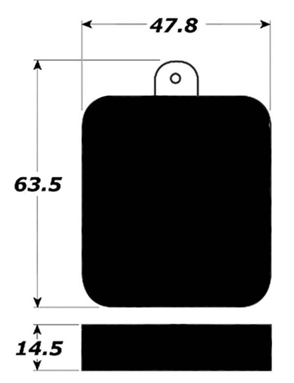Porterfield Brake Pads for 1963 JAGUAR MK II