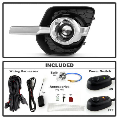SPYDER 10-16 Chevrolet Equinox OEM Style Fog Lights w/Switch (H3 12V 55W) - Clear (FL-CEQ10-C) 9050978