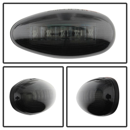 SPYDER Xtune Chevy Silverado 99-13 Dually 2 Red LED Amber LED Side Fender Lights Smoke ACC-LED-GMD99-SL-SM 9924682