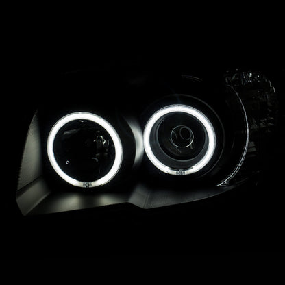 Anzo 2006-2009 Toyota 4Runner Projector Headlights w/ Halo Black