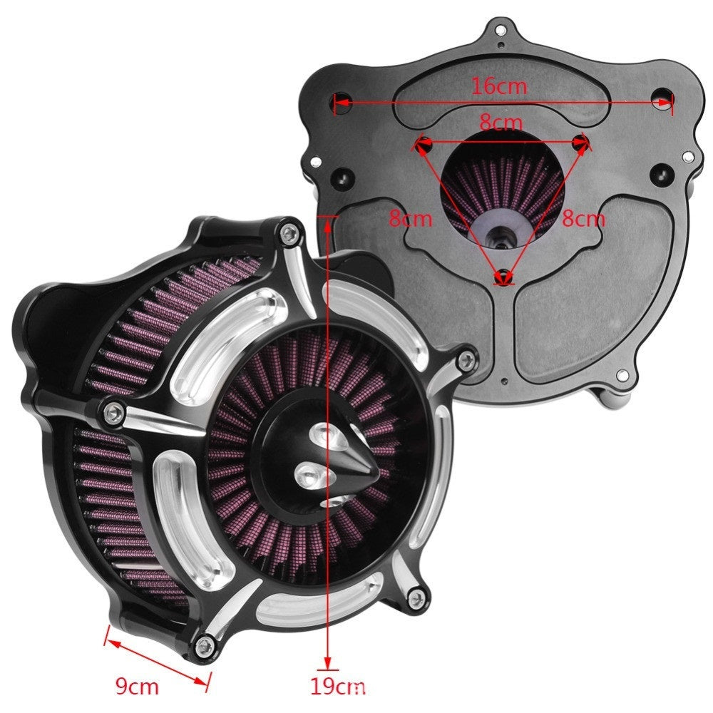 Motorcycle High-Flow Air Intake Filter for Harley-Davidson – Aluminum Alloy