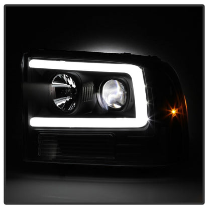 SPYDER Ford F-250 99-04/Excursion 00-04 1 Piece LED Headlights - Black PRO-YD-FF25099V2PL-BK 5088062