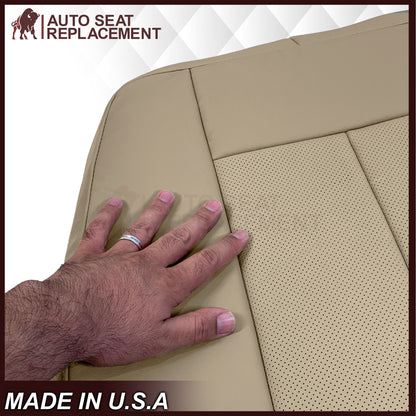 2007-2014 Ford Expedition Eddie Bauer/XLT Replacement Perforated Genuine Leather/Syn. Leather Seat Cover In Tan