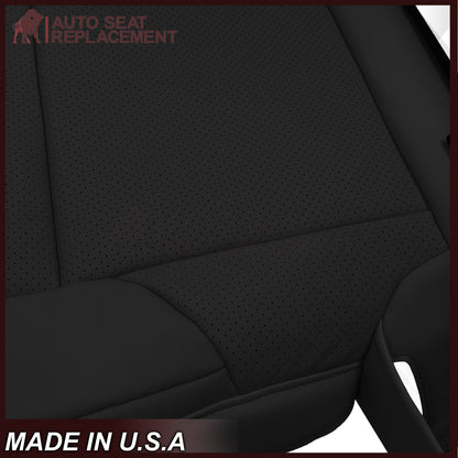 2010-2021 Lexus GX460 Replacement Perforated Synthetic Leather Seat Cover: Black Perforated