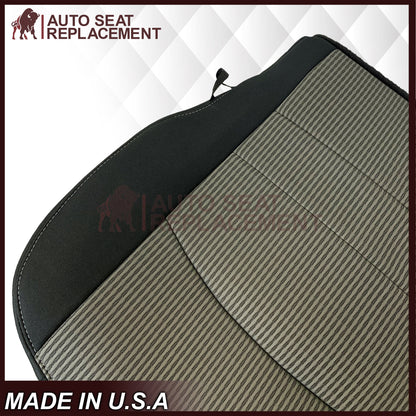 2009-2012 Dodge Ram SLT Front Bottom Replacement Cloth Seat Cover In Dark Gray