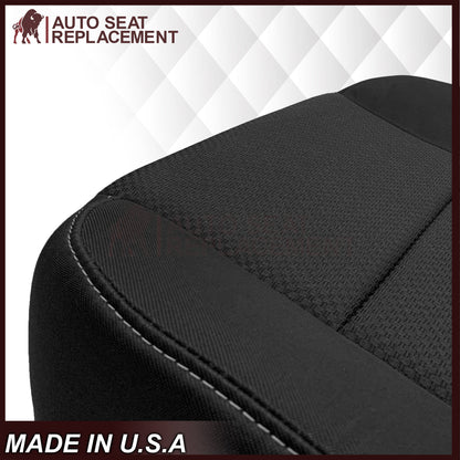 2014-2019 GMC Sierra W/T Base Work Truck Replacement Cloth Seat Cover: Black