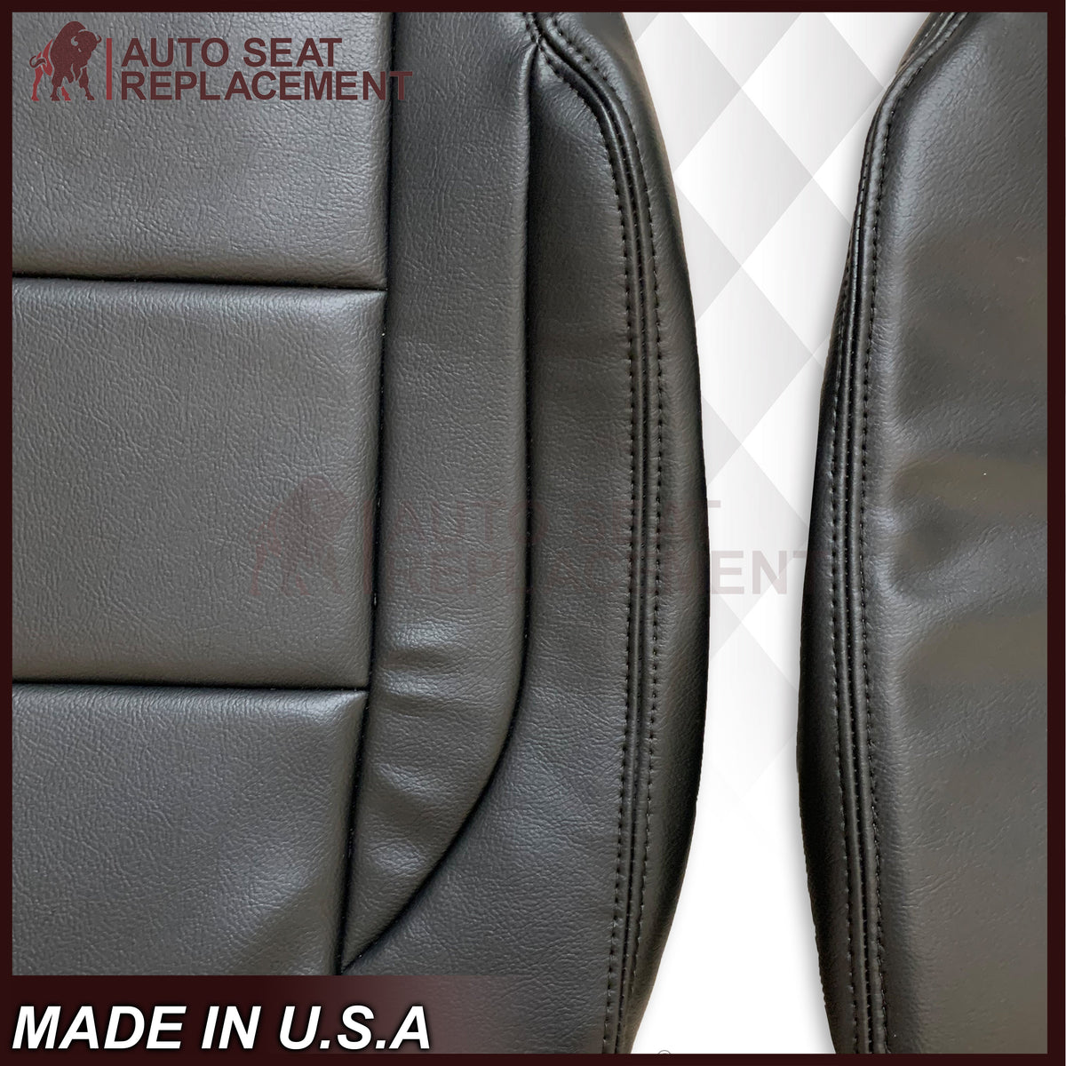 2005-2015 Nissan Titan Second Row Driver and Passenger Side Top and Bottom Seat Covers in Black : Choose from the variants