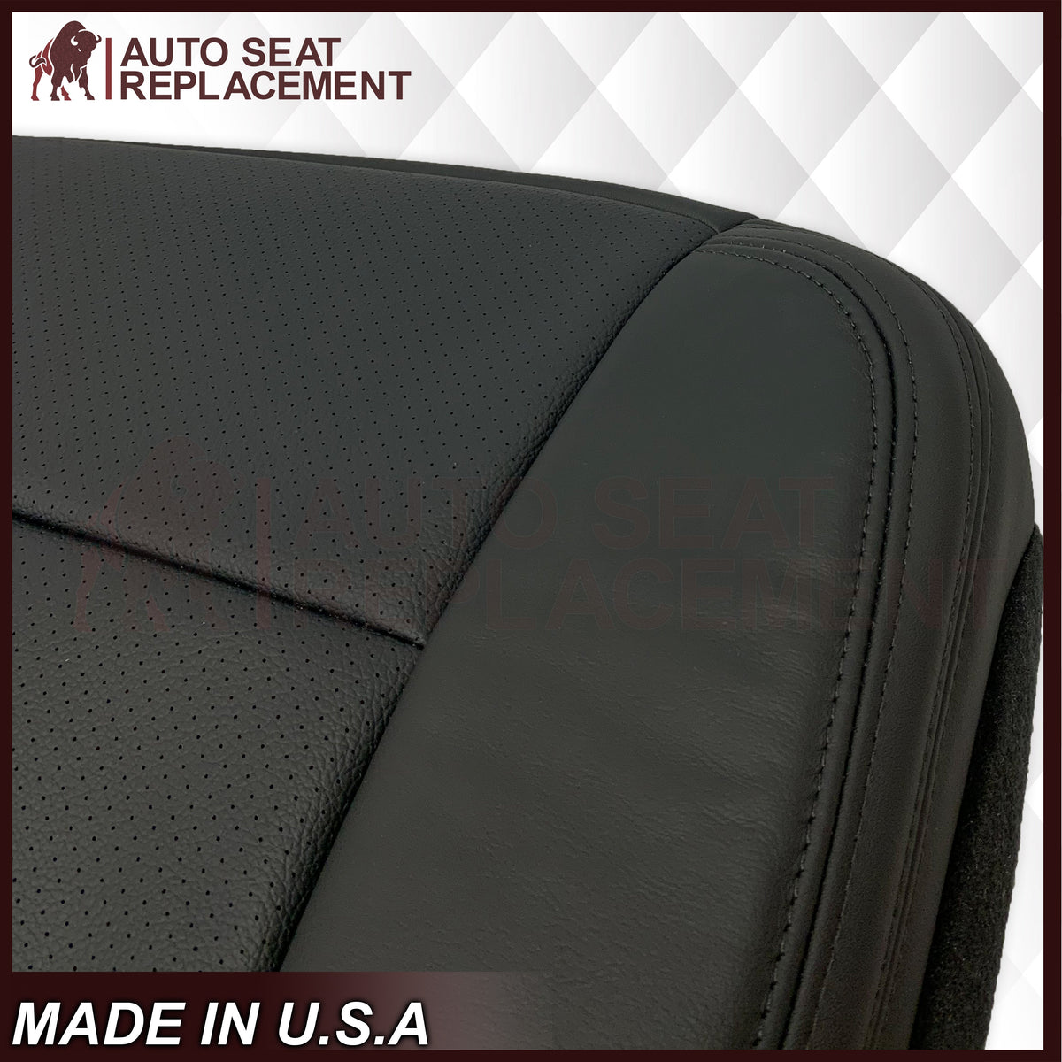 2009 - 2014 Ford F-150 PLATINUM EDITION Perforated Genuine Leather or Synthetic Leather Seat Covers