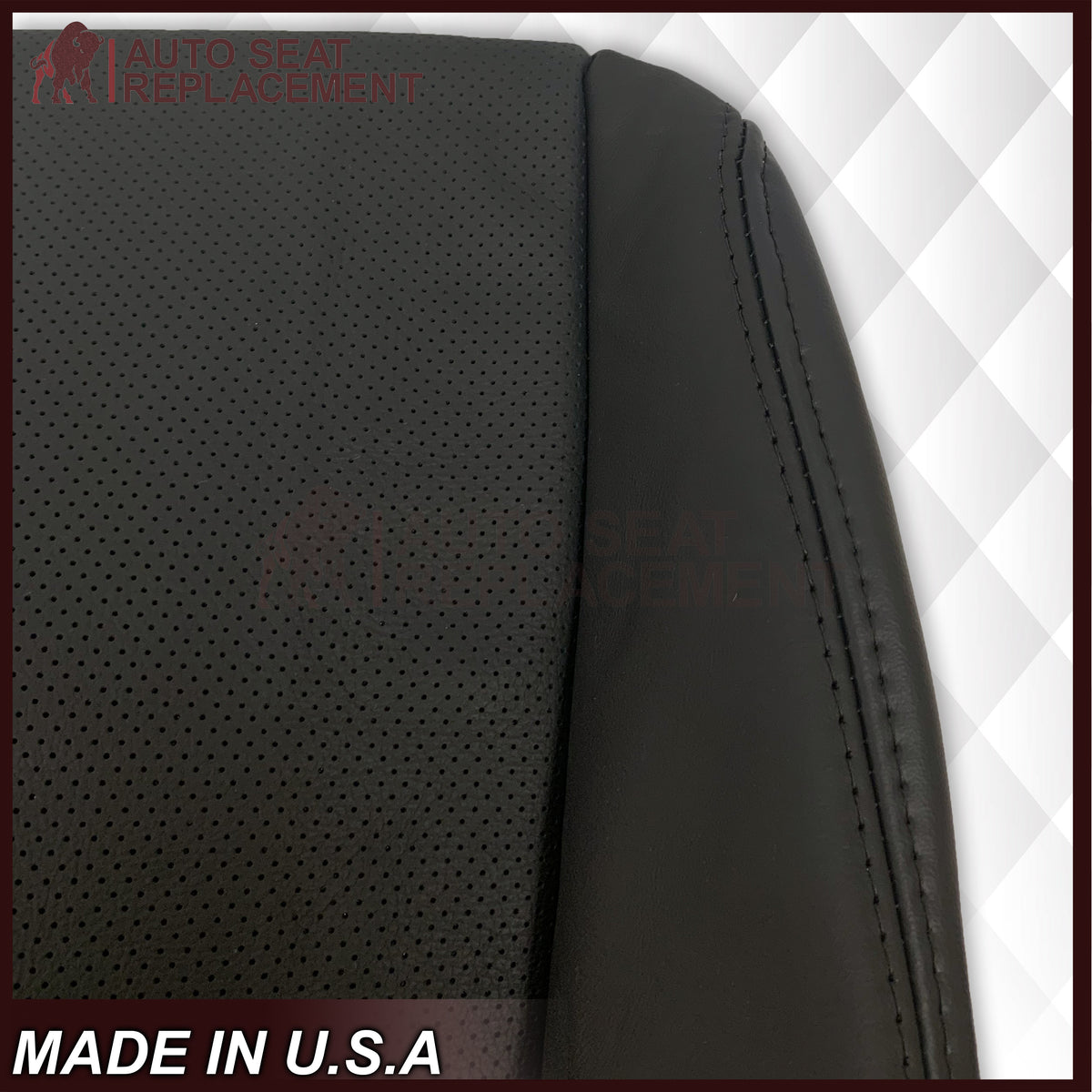 2004 Acura TL Driver Or Passenger Side Bottom Seat Cover in Black: Leather or Vinyl