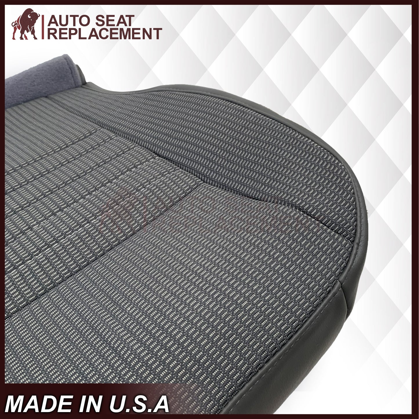 2006-2008 Dodge Ram 1500 ST Work Truck Base Replacement Seat Cover In Gray