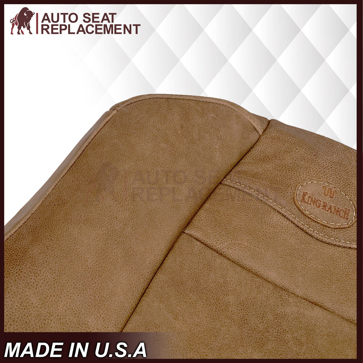 2001 - 2003 Ford F150 King Ranch (FITS EXTENDED CAB ONLY) Cowhide Genuine Leather Seat Covers