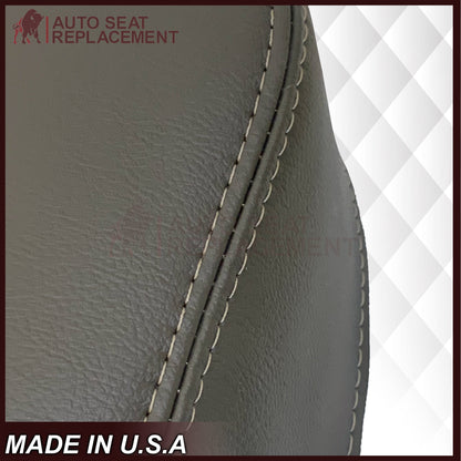 2002 - 2008 Dodge Ram 1500 2500 3500 Console Lid Armrest Synthetic Leather Cover In Gray