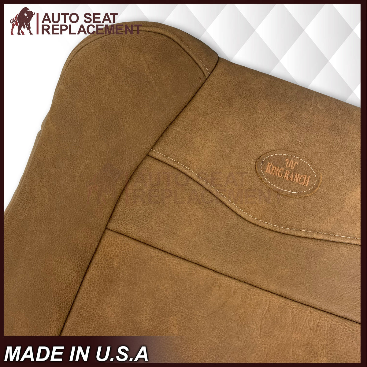2001 2002 2003 Ford F150 King Ranch Raw Cowhide GENUINE LEATHER Seat Covers