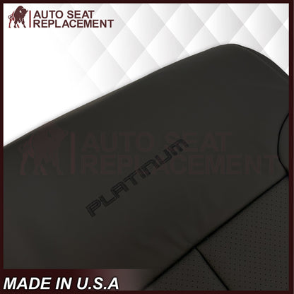 2009 - 2014 Ford F-150 PLATINUM EDITION Perforated Genuine Leather or Synthetic Leather Seat Covers