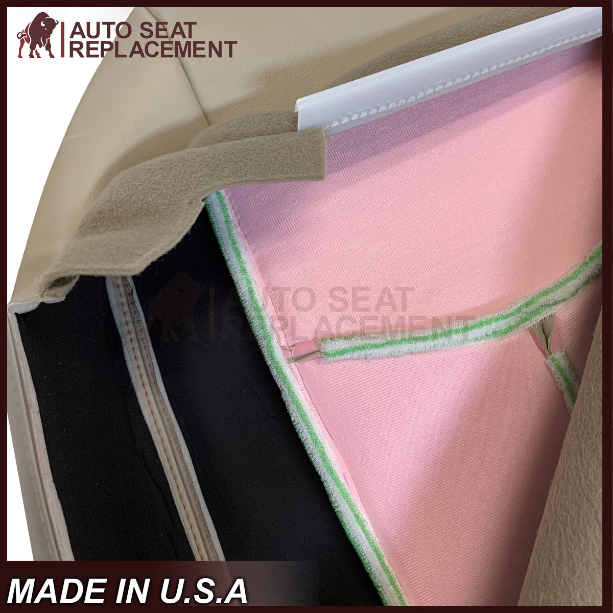 2003 - 2007 Chevy Tahoe Suburban & GMC Yukon Second Row 50/50 Captain Chairs Seat Cover In Light Tan (Shale)  - Choose from variant