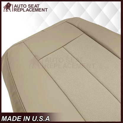2007-2014 Ford Expedition Eddie Bauer/XLT Replacement Perforated Genuine Leather/Syn. Leather Seat Cover In Tan