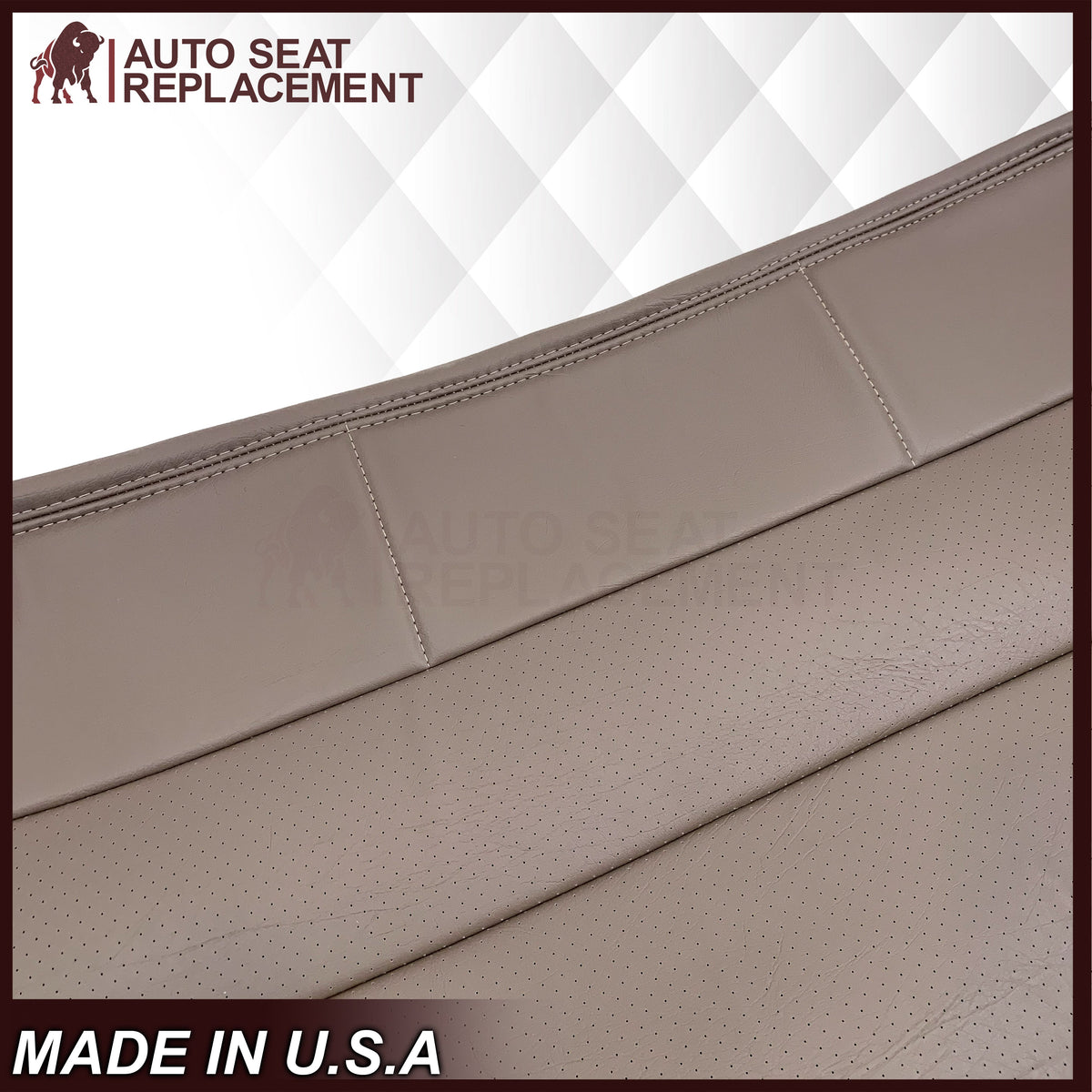 1992 - 1996 Ford Bronco Eddie Bauer Second Row Synthetic Leather Seat Cover In Mocha Tan