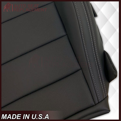 2015-2023 Ford Mustang GT Coupe V6 V8 Perforated Vinyl Replacement Bottom Seat Covers In Black: Choose Your Side