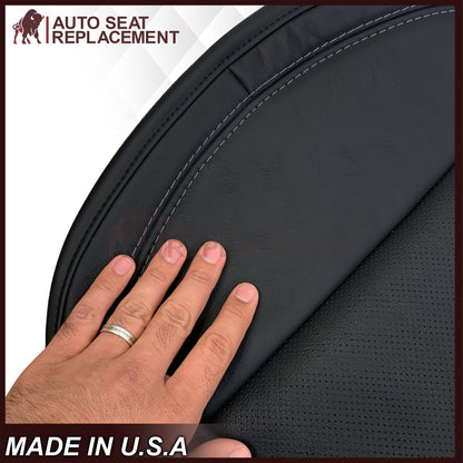 2014 - 2019 Chevy Corvette Replacement Seat Covers: C7 Black Perforated