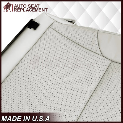 2010-2021 Lexus GX460 Replacement Perforated Synthetic Leather Seat Cover: Ecru “Off-White/Cream” Perforated