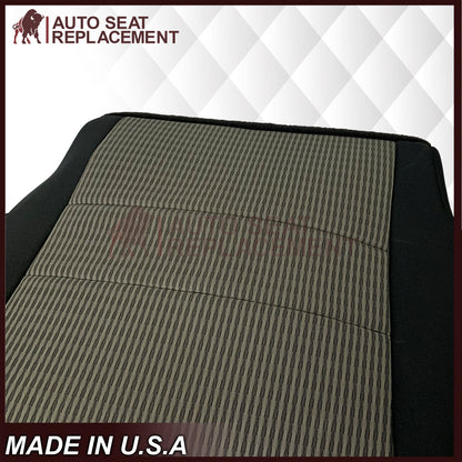 2009-2012 Dodge Ram SLT Front Bottom Replacement Cloth Seat Cover In Dark Gray