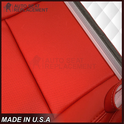 2014 - 2019 For Chevy Corvette C7 , ZR1 , Z06 Synthetic Leather Seat Covers: Adrenalin Red