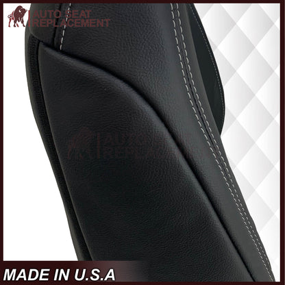 2017-2021 Ford F250 XLT Replacement Seat Covers In Charcoal Black