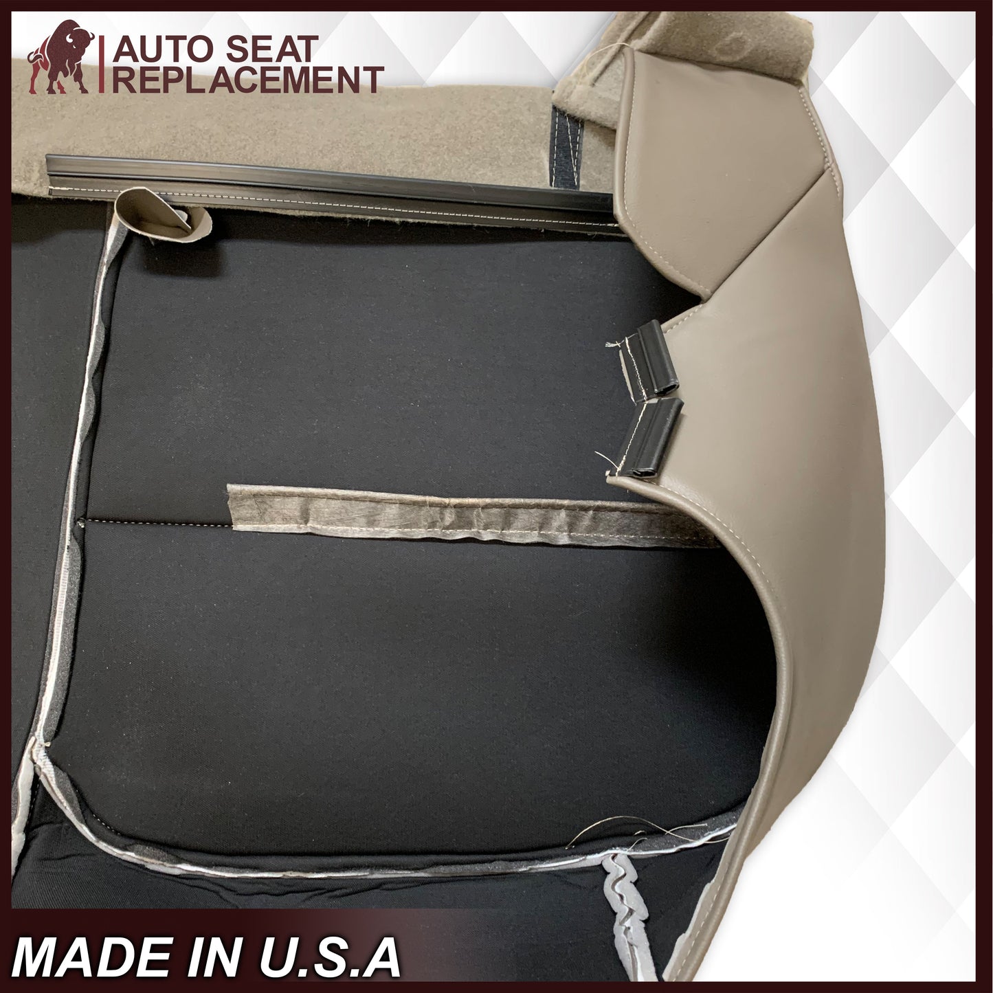 2008-2010 Ford F-250 F-350 F-450 F-550 Super Duty XL Work Truck Seat Cover in Medium Stone Gray: Choose From Variants