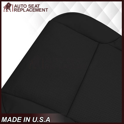 2010-2021 Lexus GX460 Replacement Perforated Synthetic Leather Seat Cover: Black Perforated