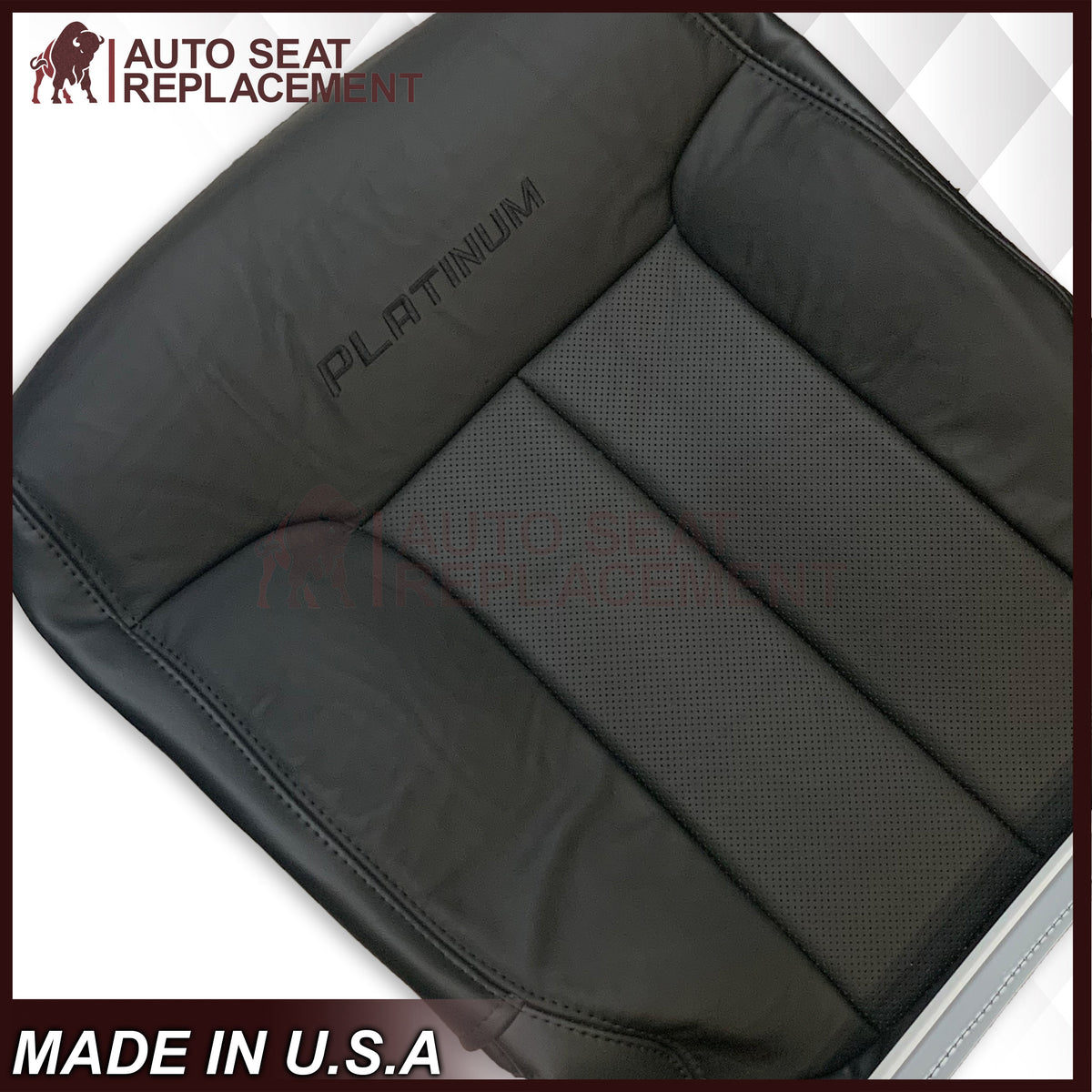 2009 - 2014 Ford F150 PLATINUM EDITION (2nd) Second Row Perforated Leather or Vinyl Seat Covers