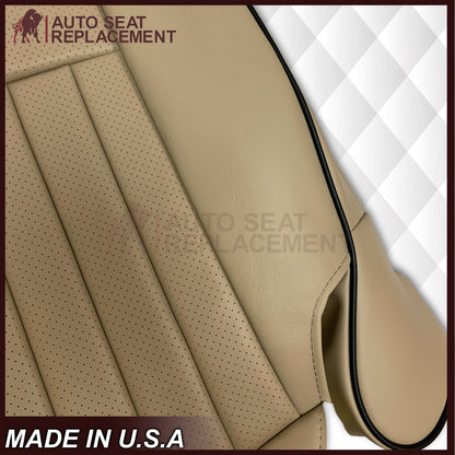 2005 2006 Lincoln Navigator Replacement Seat Covers in Camel Tan: Choose Genuine Leather or Vinyl