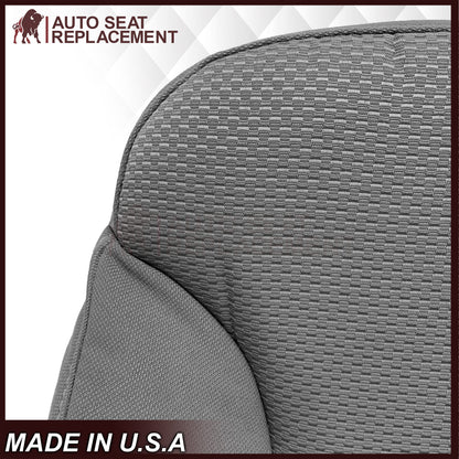 2014-2019 GMC Sierra W/T Base Work Truck Replacement Cloth Seat Cover: Gray