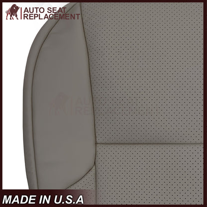2010-2013 Lexus GX460 Replacement Perforated Synthetic Leather Seat Cover: Dark Tan Perforated