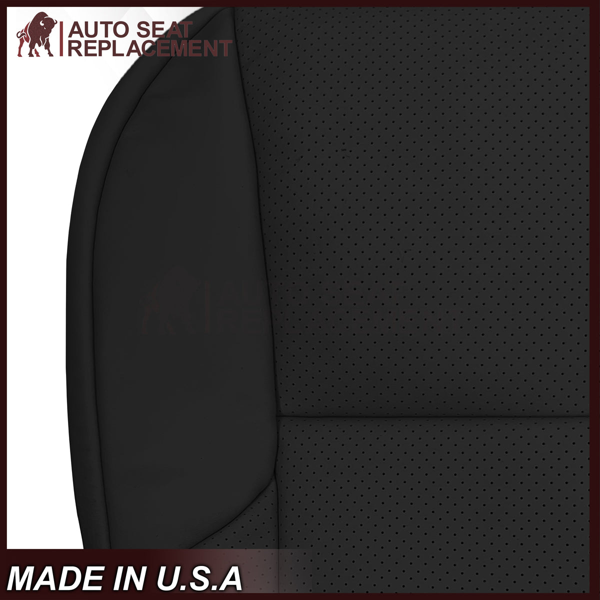 2010-2021 Lexus GX460 Replacement Perforated Synthetic Leather Seat Cover: Black Perforated