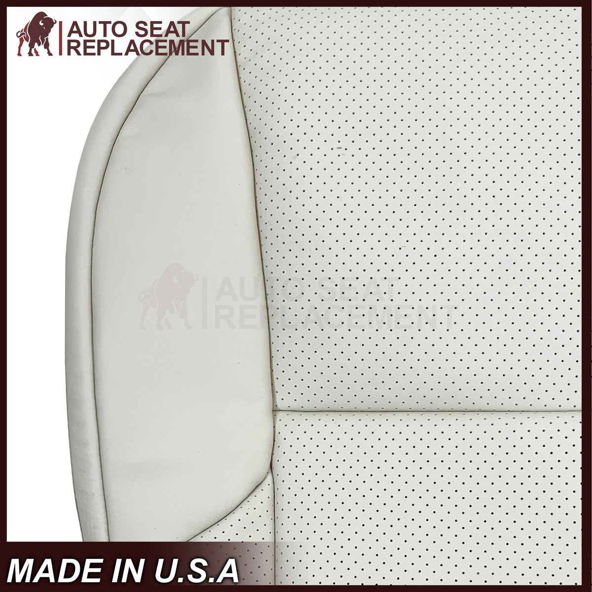 2010-2017 Lexus GX460 Replacement Perforated Synthetic Leather Seat Cover: Ecru “Off-White/Cream” Perforated