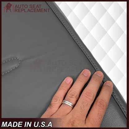 2001 - 2007 Ford F250 F350 F450 F550 Work Truck Super Duty XL Replacement Seat Covers in Gray Vinyl