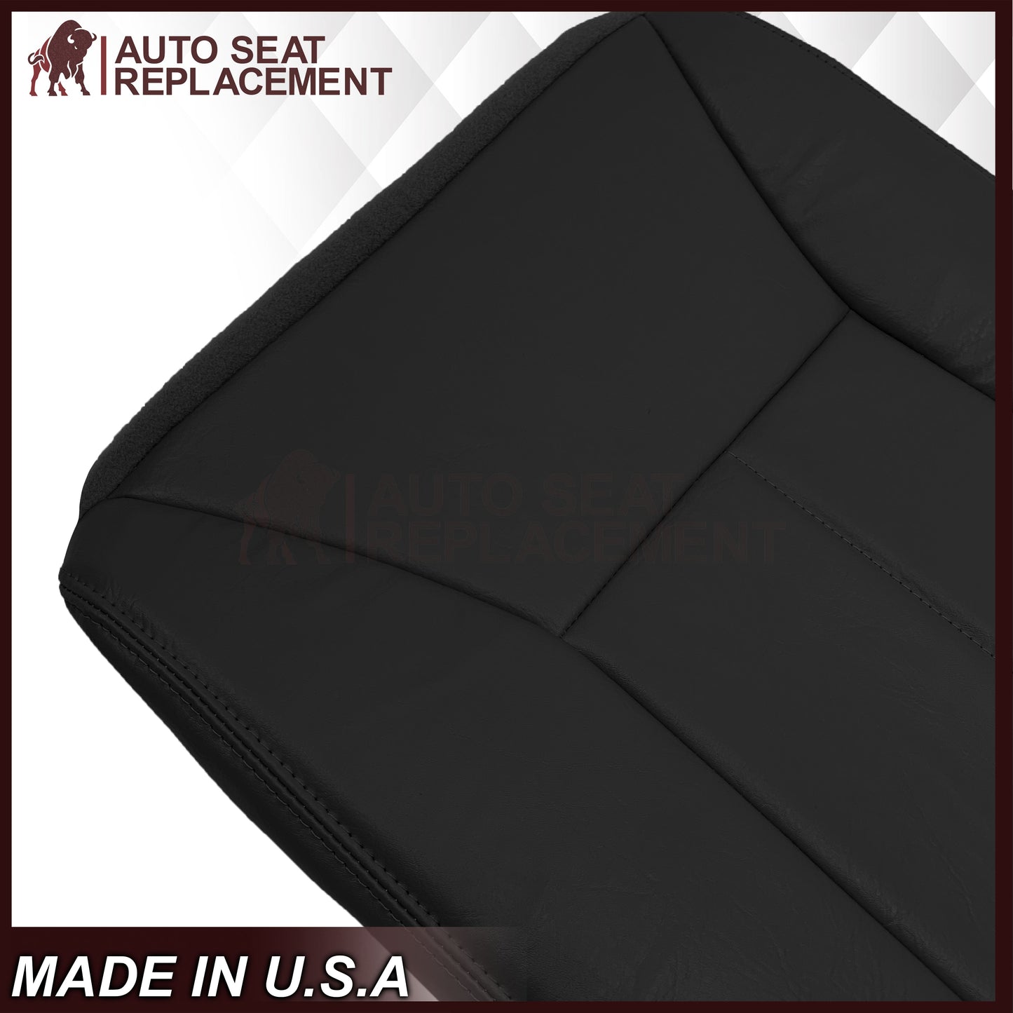 1998-2002 Dodge Ram 1500 Base Work Truck SINGLE CAB Seat Cover in Agate Very Dark Gray Vinyl