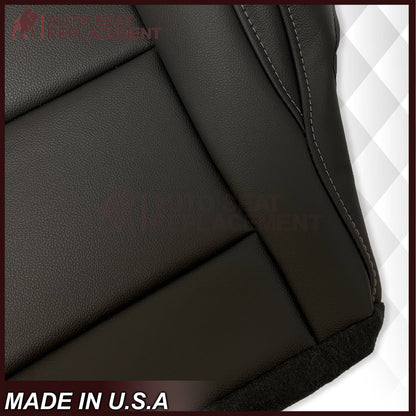 2015 - 2022 GMC Canyon & Canyon Denali (PERFORATED) Replacement Bottom Seat Covers in Jet Black OR Gray / Dune Tan: Choose your side