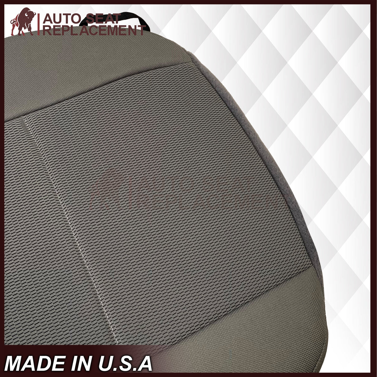 2004 2005 2006 Ford F-150 XLT STX Single Cab Cloth Seat Cover in 2 Tone Gray