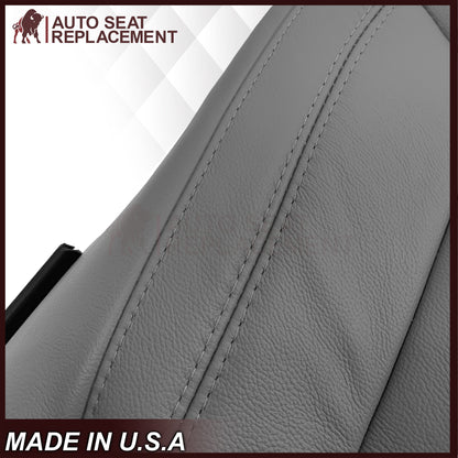 2014-2021 Toyota Tundra Work Truck Driver OR Passenger Side Replacement Leather OR Synthetic Leather Seat Cover: Gray