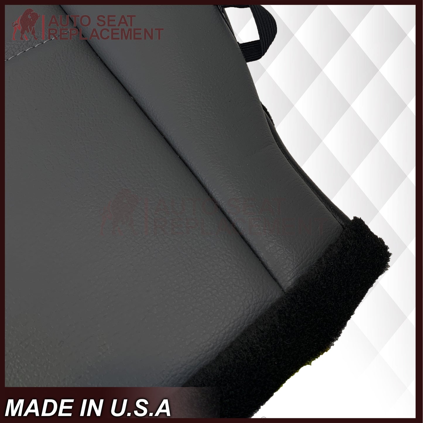 2019-2024 For Dodge Ram ST Driver or Passenger Bottom Leatherette (Synthetic Leather) Seat Cover In Diesel Gray