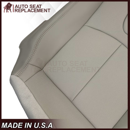 2008-2013 Infiniti G37 Sedan 4-Door Replacement Leather Seat Cover-Perforated Gray