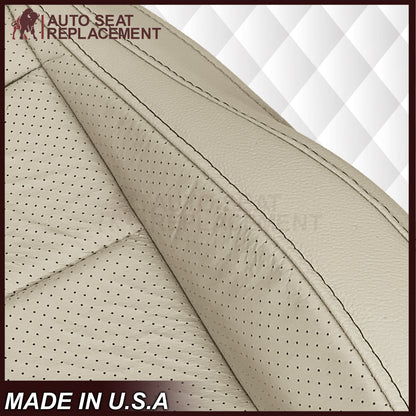 2020 - 2025 Mercedes Benz GLE350 GLE450 Bottom Perforated Replacement Seat Cover In Light Tan (Beige)