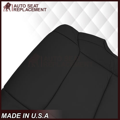 2014-2021 Toyota Tundra Driver OR Passenger Side Replacement Leather OR Synthetic Leather Seat Cover: Black