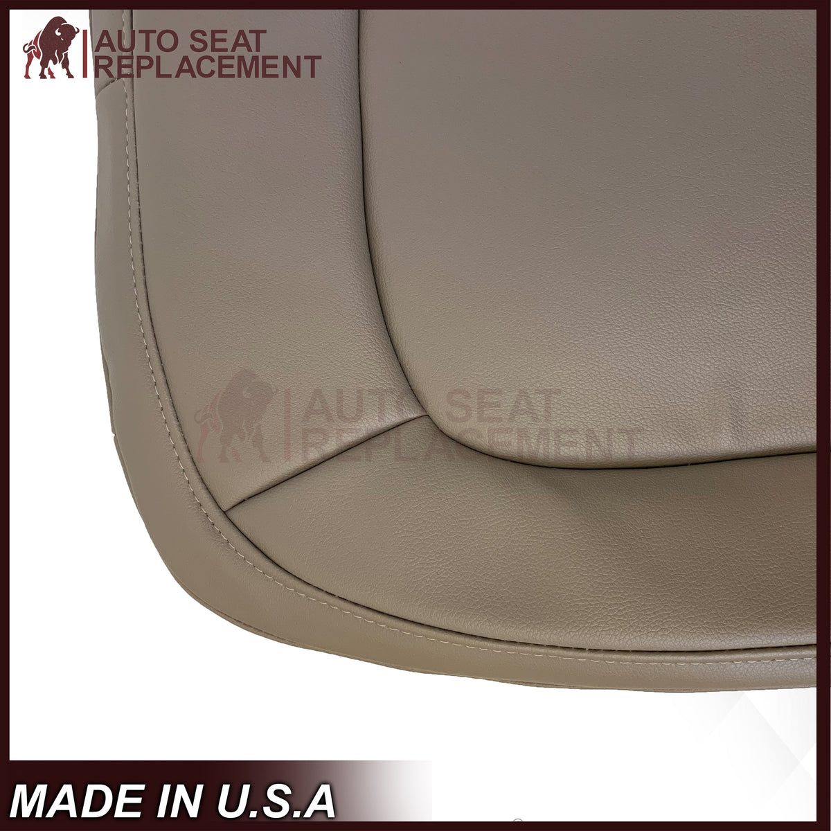 2015 - 2022 GMC Canyon & Canyon Denali (PERFORATED) Replacement Bottom Seat Covers in Jet Black OR Gray / Dune Tan: Choose your side