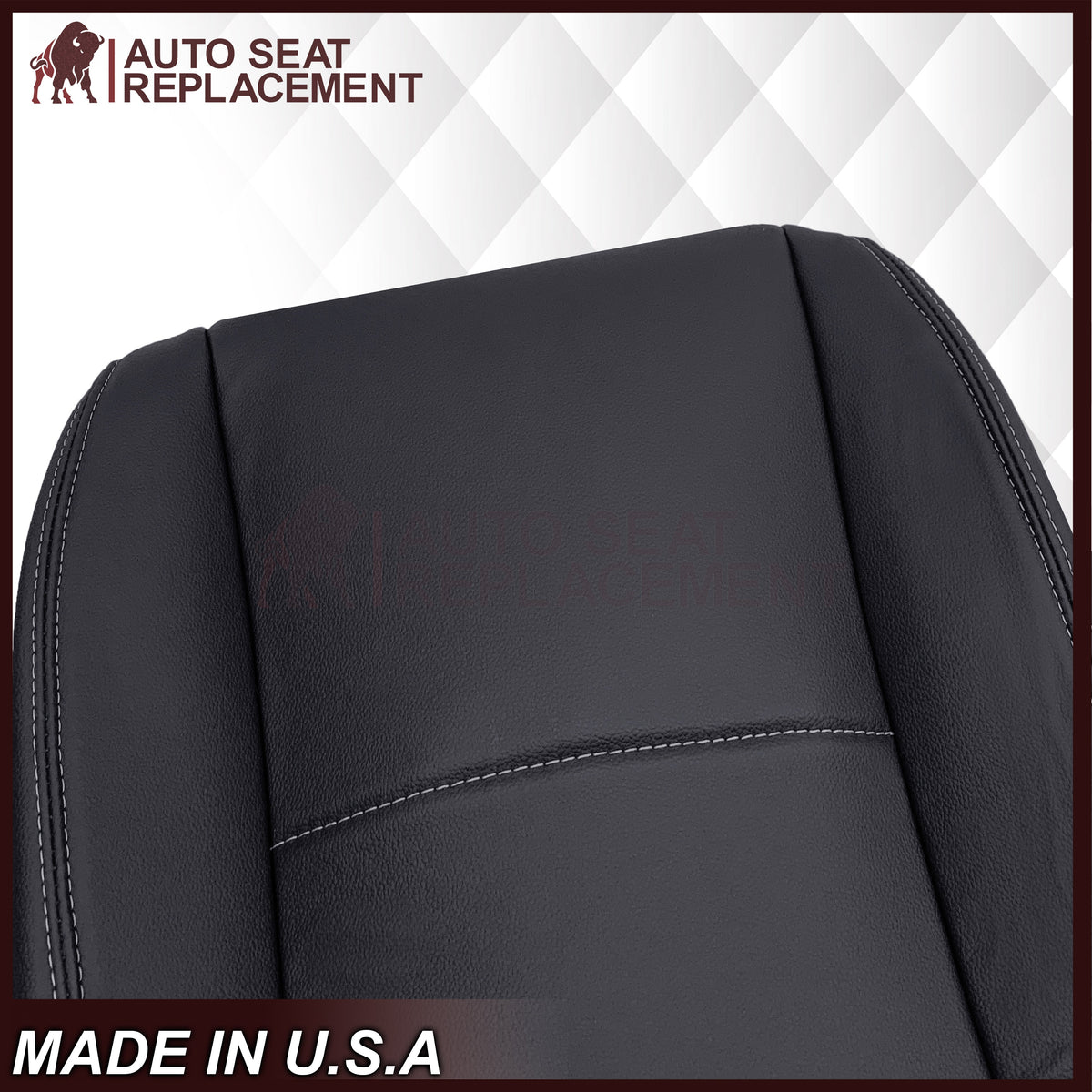 2014-2016 For Subaru Forester Leather Driver OR Passenger Bottom Seat Cover In Platinum Gray